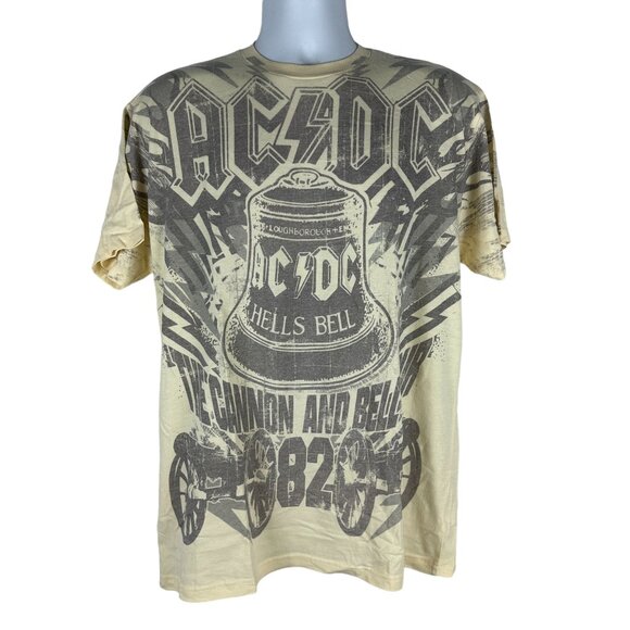AC/DC Rockware The Cannon And Bell Tour 1982 T-Shirt L 50% Cotton/50% Polyester - Picture 2 of 5